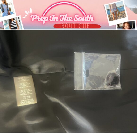 Karl Lagerfeld PARIS Black w/ White Dot Blazer w/ Zipper Trim 6 -GORGEOUS - Picture 14 of 15